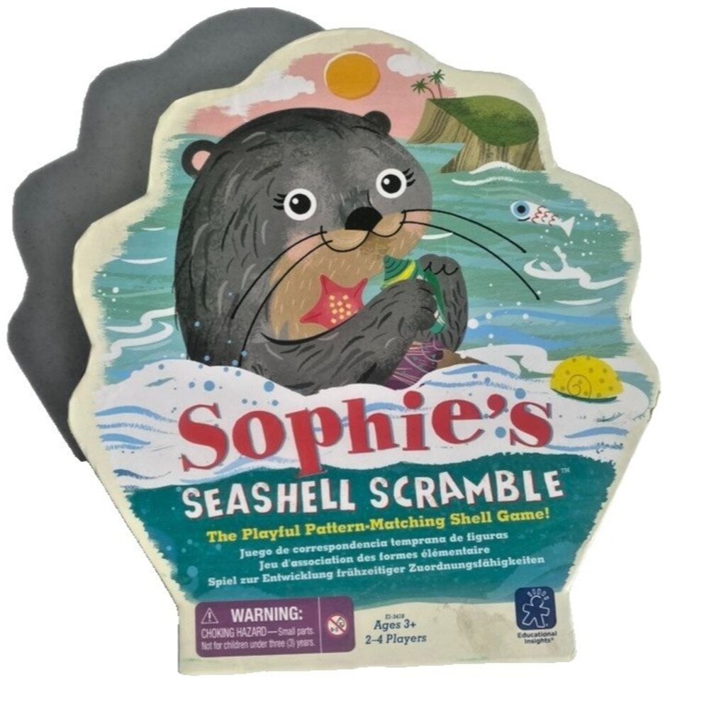 Educational Insights Sophie's Seashell Scramble Kids Game | 2-4 players Complete